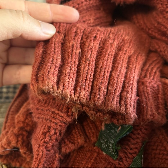 Vintage Rust Grandpa Sweater - Picture 4 of 4